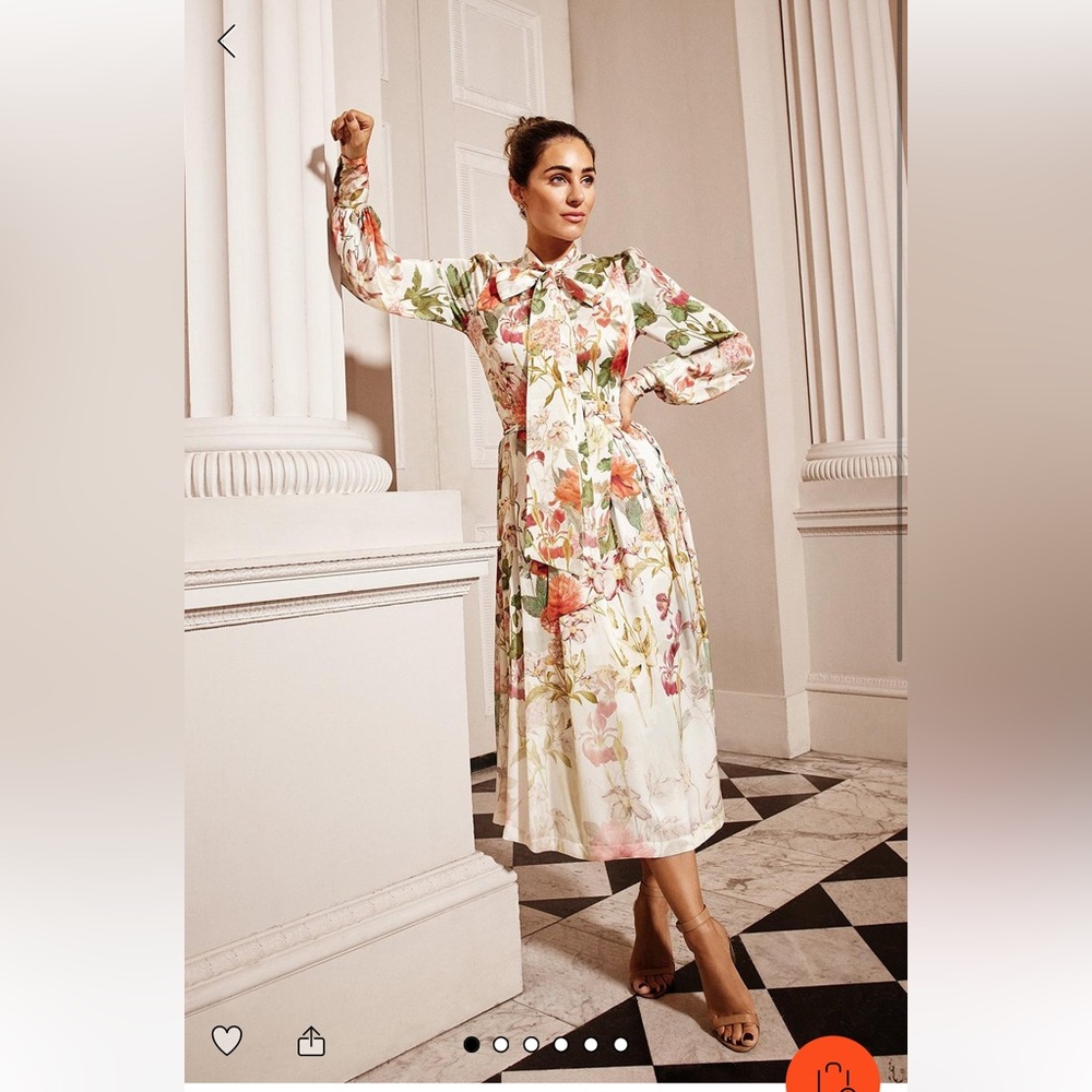 NWT Karen Millen - Lydia Elise Millen Floral Print Midi Dress